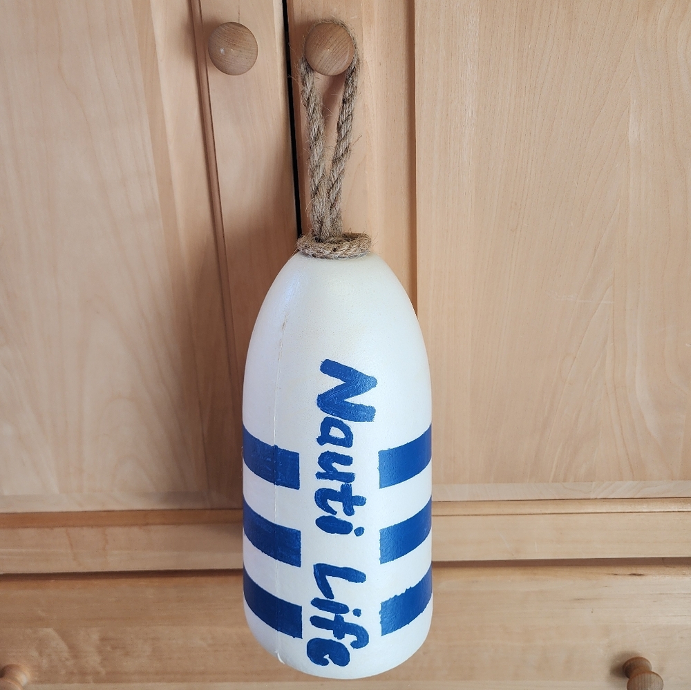 "Nauti life" nautical, decorative buoy handmade